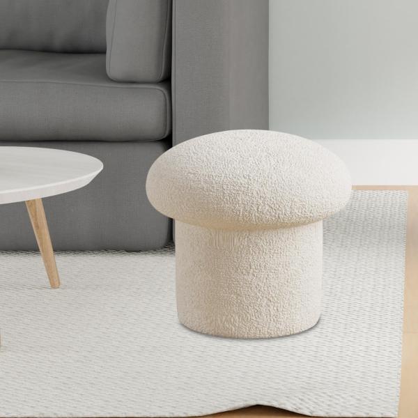 ラウンドフットスツールオットマンスツール、キノコ型レジャースツール、プーフチェア出入り口用の快適なオットマンシーティングチェア
