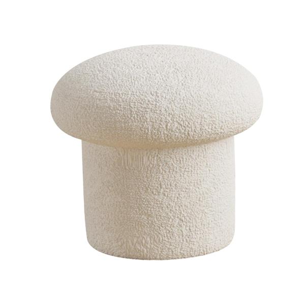 ラウンドフットスツールオットマンスツール、キノコ型レジャースツール、プーフチェア出入り口用の快適なオットマンシーティングチェア