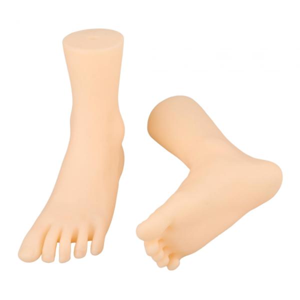 足モデル、女性マネキン足ディスプレイ、シミュレーション足首ブレスレット靴靴下ディスプレイ靴下つま先リングチェーン