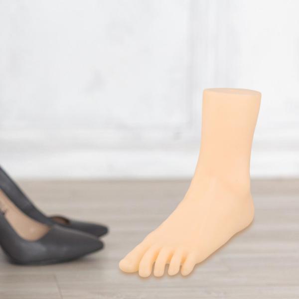 足モデル、女性マネキン足ディスプレイ、シミュレーション足首ブレスレット靴靴下ディスプレイ靴下つま先リングチェーン