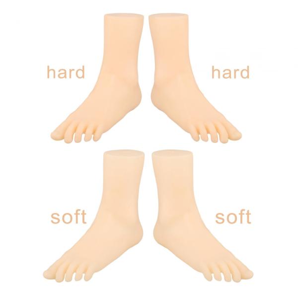 足モデル、女性マネキン足ディスプレイ、シミュレーション足首ブレスレット靴靴下ディスプレイ靴下つま先リングチェーン