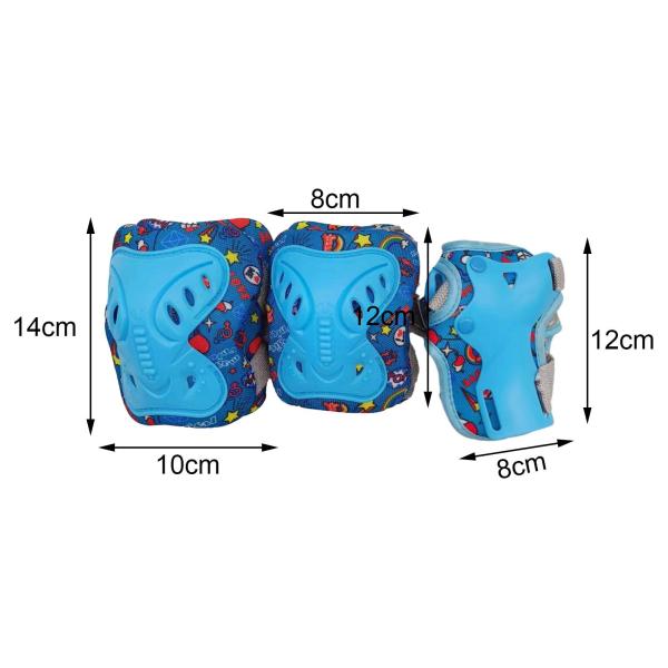 子供用防具セット 膝パッド 肘パッド 手首パッド 子供用 ポータブル 厚いガード BMX サイクリング エクササイズ インラインスケート用