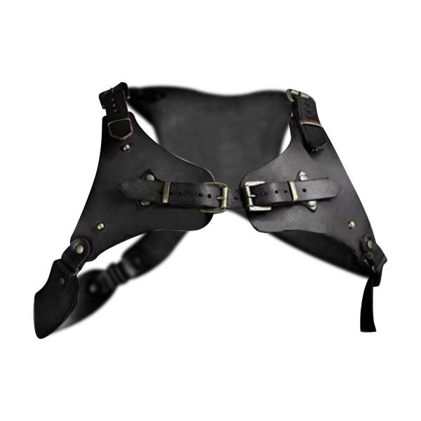 スチームパンクボディチェストハーネスボディベルト Pu レザーレトロゴシックショルダーストラップチェストハーネスコスプレルネサンスの夜