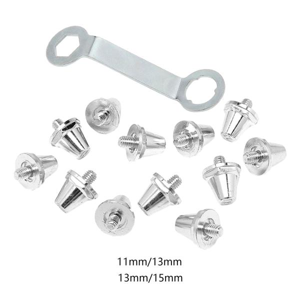12x フットボールブーツスパイクトラックシューズアクセサリー、ラグビースタッドのターフネジ、アスレチックスニーカー用サッカーブーツクリート