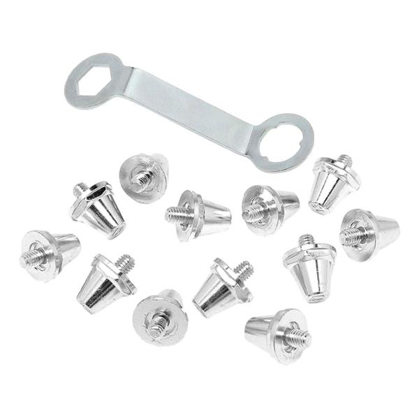 12x フットボールブーツスパイクトラックシューズアクセサリー、ラグビースタッドのターフネジ、アスレチックスニーカー用サッカーブーツクリート