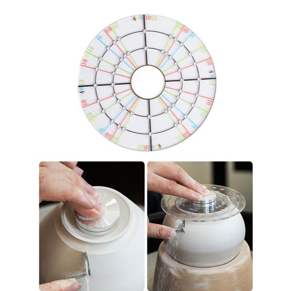 円形ディバイダー セラミックトリマー アクリルアクセサリー 陶器トリミングツール 粘土アーティスト用粘土彫刻ツール 粘土彫刻