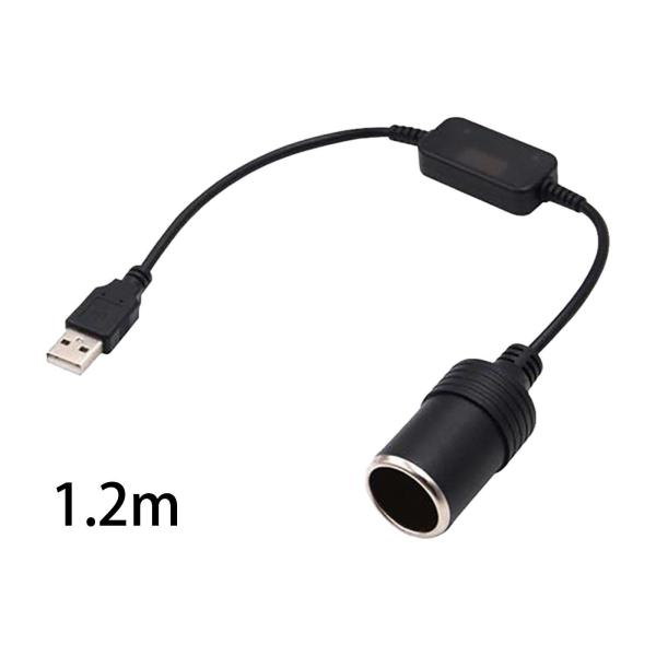 USB A オス - 12V 車のシガー ライター ソケット メス 変換ケーブル 10W
