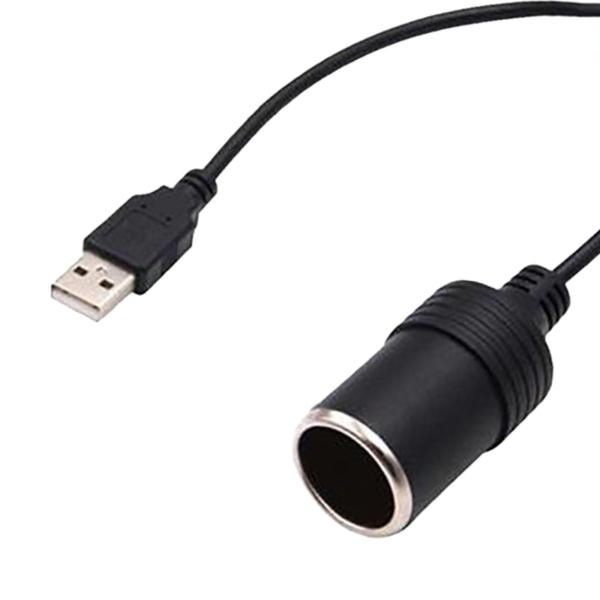 USB A オス - 12V 車のシガー ライター ソケット メス 変換ケーブル 10W