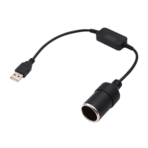 USB A オス - 12V 車のシガー ライター ソケット メス 変換ケーブル 10W