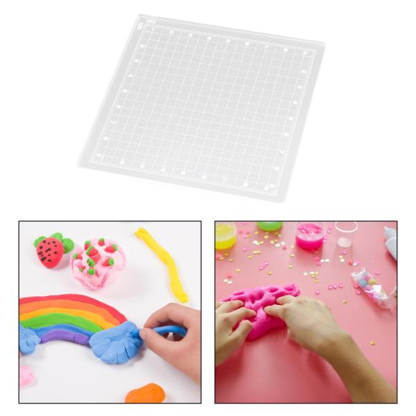 プレスボード バッキングボード 粘土陶器ツール 測定マット 粘土クラフトマット アクセサリーを成形するための粘土彫刻ツール