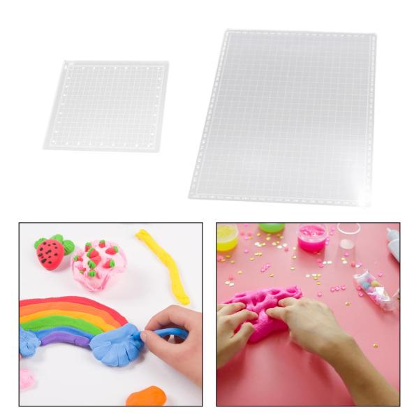 プレスボード バッキングボード 粘土陶器ツール 測定マット 粘土クラフトマット アクセサリーを成形するための粘土彫刻ツール