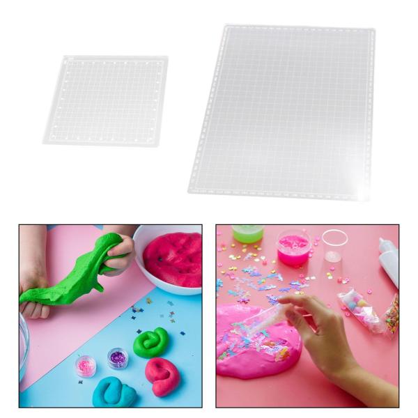 プレスボード バッキングボード 粘土陶器ツール 測定マット 粘土クラフトマット アクセサリーを成形するための粘土彫刻ツール