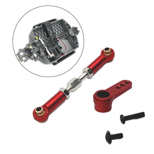 ステアリングプルロッドリンクリンケージセット RC カープッシュロッド交換部品リンケージロッドエンド金属ステアリングロッド 16207 1/16 スケ