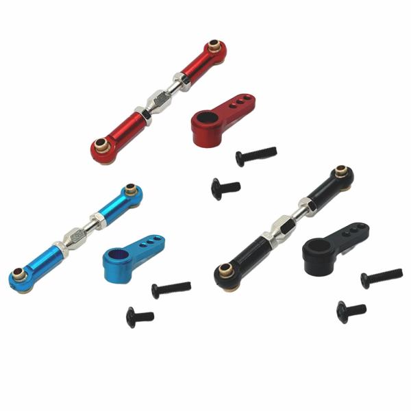 ステアリングプルロッドリンクリンケージセット RC カープッシュロッド交換部品リンケージロッドエンド金属ステアリングロッド 16207 1/16 スケ