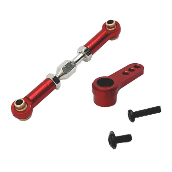ステアリングプルロッドリンクリンケージセット RC カープッシュロッド交換部品リンケージロッドエンド金属ステアリングロッド 16207 1/16 スケ