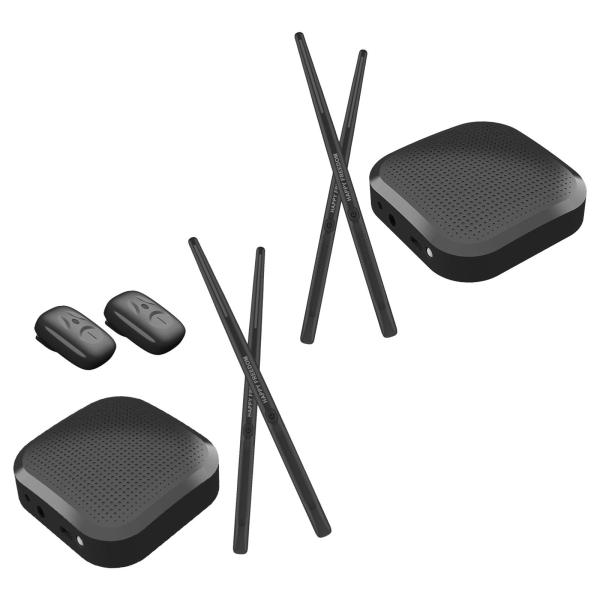 エレクトリックエアドラムスティックセット ポケットサイズドラムセット 練習用ドラムアクセサリー 電子ドラムセット スタジオ初心者 ドラム愛好家向け