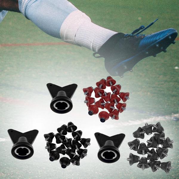 12 個サッカーブーツスパイクラグビーシューズスタッドターフ M5 ねじねじ快適なサッカーブーツクリート屋内屋外スポーツ用