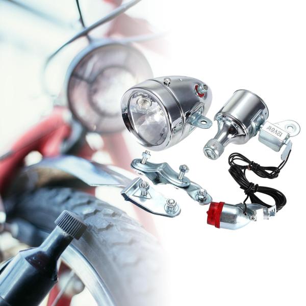 CIBIE 自転車用 ダイナモヘッドライト ダイナモ自転車ライトセットヘッドライトエコユニバーサル交換部品簡単
