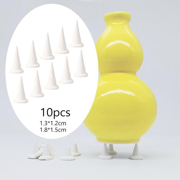 10 個セラミック耐火サポート釘粘土焼成サポート釘酸化アルミニウム、セラミック愛好家のためのキルンツール釘