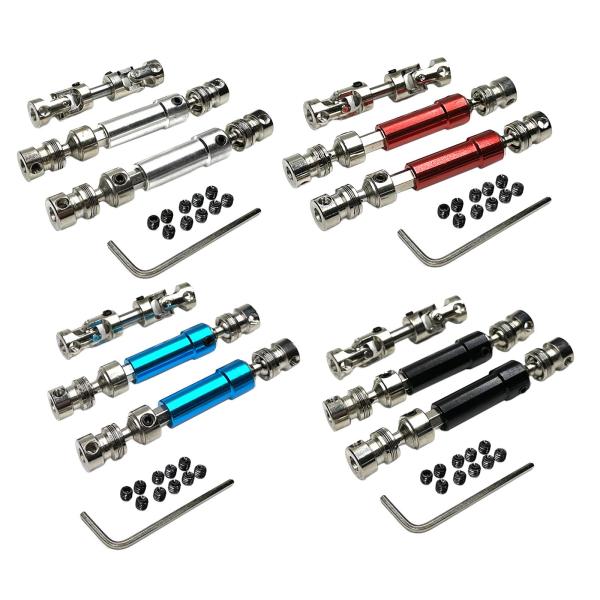 2 個の金属 RC カードライブシャフト、RC ドライブシャフト、アップグレードパーツセット、1/12 MN128 MN86 MN86S リモートコン