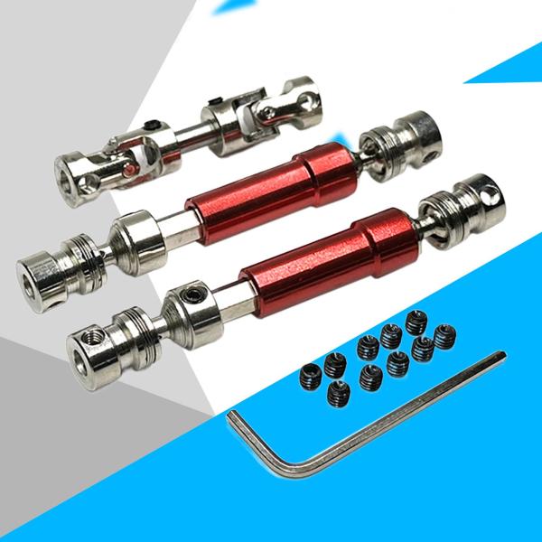 2 個の金属 RC カードライブシャフト、RC ドライブシャフト、アップグレードパーツセット、1/12 MN128 MN86 MN86S リモートコン