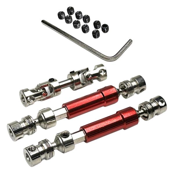 2 個の金属 RC カードライブシャフト、RC ドライブシャフト、アップグレードパーツセット、1/12 MN128 MN86 MN86S リモートコン