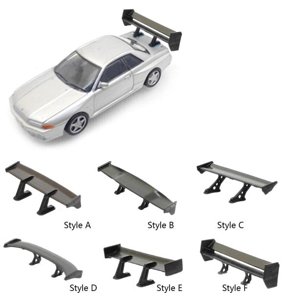 ミニカーリアウイングスペアパーツ耐久性のあるプロフェッショナル Rc カートラック DIY ツール模型玩具アップグレードキット 1:64 スケール車の