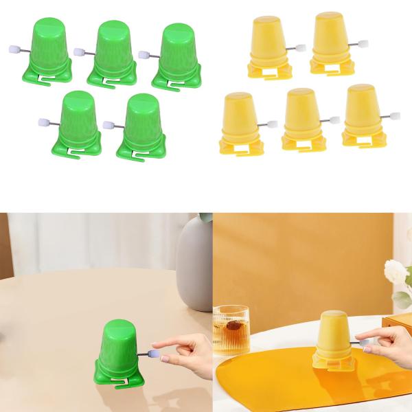 5x 歩くおもちゃの動き子供時計じかけのおもちゃゼンマイおもちゃ、教育用時計じかけの脚ロボット