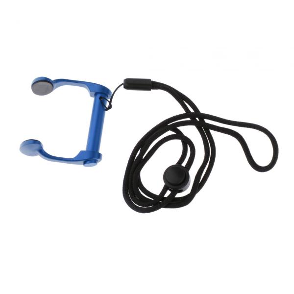 スイムノーズクリップ ストラップと収納ケース付き アルミ合金スイミングノーズクリップ ノーズプロテクター プールシュノーケリングダイビング用