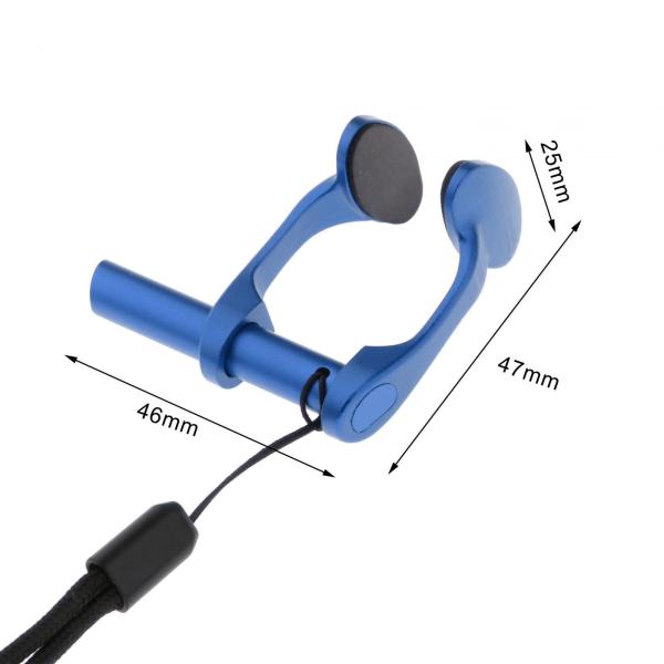 スイムノーズクリップ ストラップと収納ケース付き アルミ合金スイミングノーズクリップ ノーズプロテクター プールシュノーケリングダイビング用