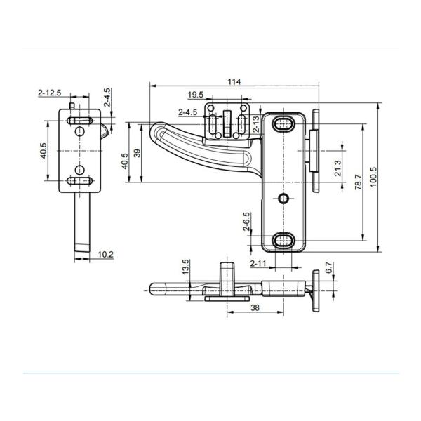 キャンピングカードアラッチハンドハンドルハードウェアツール RV スクリーンドア ラッチ アクセサリー ユニバーサル フィット