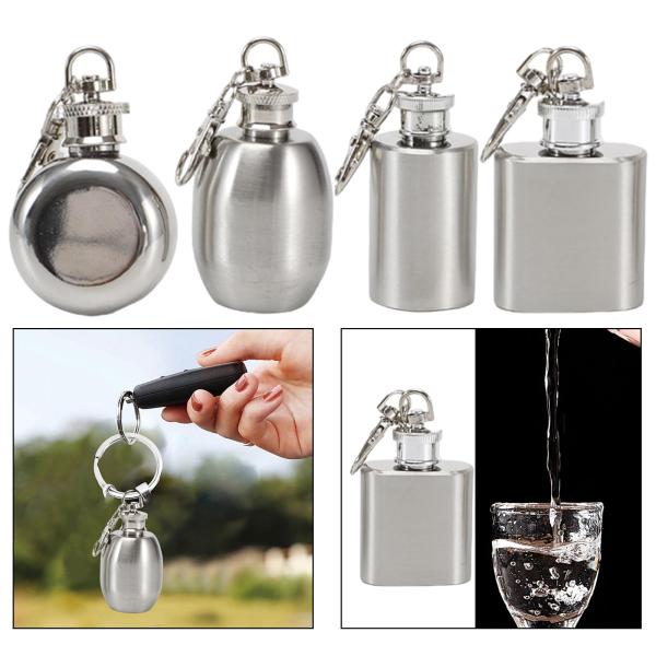 ステンレス鋼フラスコヒップフラスコフラゴン軽量小型ポケットフラスコ金属フラスコパーティーピクニック旅行結婚式キャンプ用