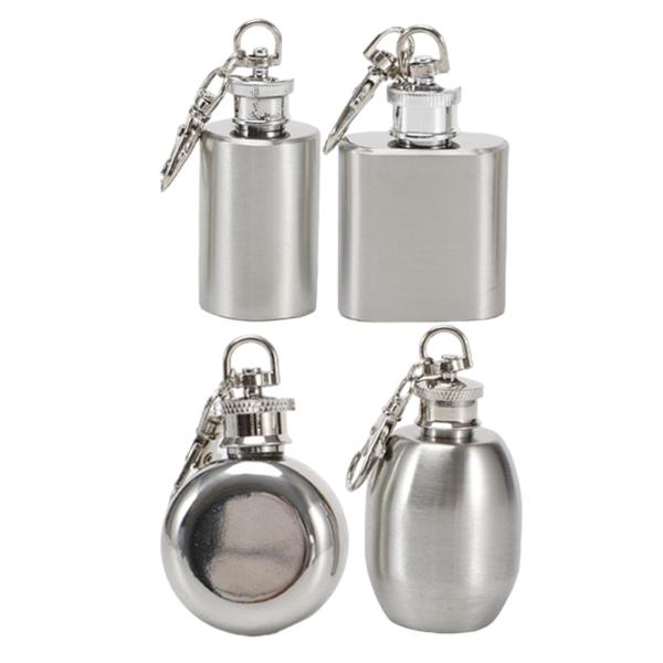 ステンレス鋼フラスコヒップフラスコフラゴン軽量小型ポケットフラスコ金属フラスコパーティーピクニック旅行結婚式キャンプ用