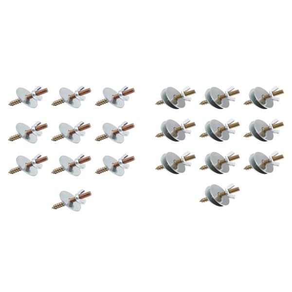 鳥の止まり木を作るためのナットとネジ10個(M6*30)鳥の留め具ナット、鳥のトレーニングスタンド、スタンディングポール、オウムのおもちゃ用