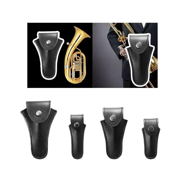 マウスピースポーチ ホルンポーチ 軽量ポケット楽器アクセサリー テナーマウスピース パッド入りポーチ トランペットマウスプロテクター