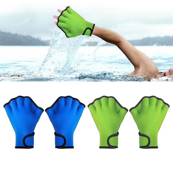 ウェブ付き水泳用グローブ 指なしグローブ 使いやすい防水ダイビンググローブ 水泳トレーニング用 大人 子供用