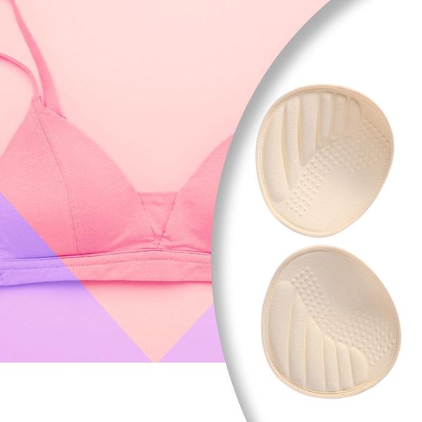 ブラパッドインサート 2個 快適な交換用パッド 水着用 普段着 女性用