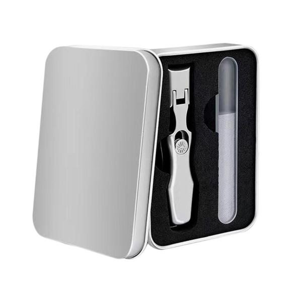 爪切りセット、爪やすり付きつま先爪切り、2 イン 1マニキュアペディキュアセット、旅行用指爪足指爪切り、家族用