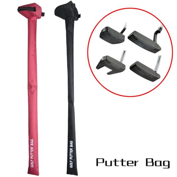 ゴルフパターバッグ トラベルケース ゴルフキャリーバッグ 折りたたみ式 キャンバス ポータブル クラブ保護 ジッパー開閉 ゴルフコース用ゴルフバッグ