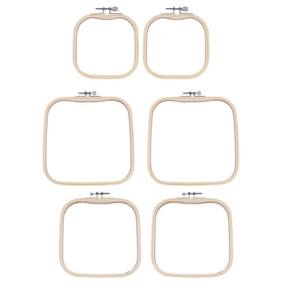 2個 刺繍ストレッチツール 竹製フープ 刺繍フープ 装飾品 装飾 便利な裁縫 キルティング 刺繍スタンド クロスステッチ