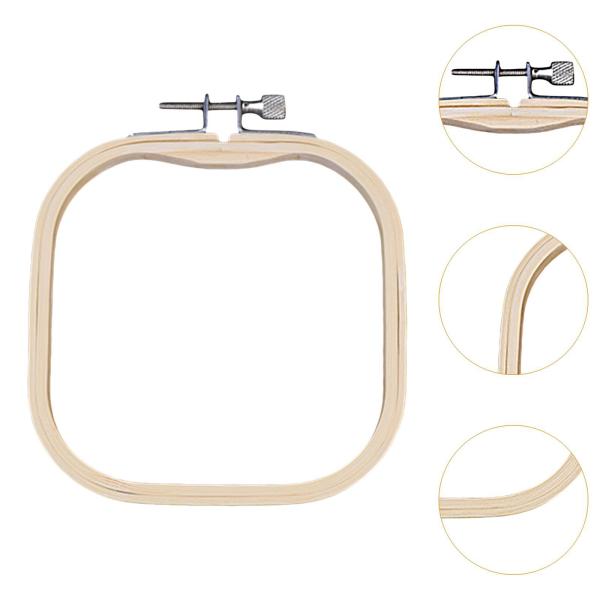 2個 刺繍ストレッチツール 竹製フープ 刺繍フープ 装飾品 装飾 便利な裁縫 キルティング 刺繍スタンド クロスステッチ