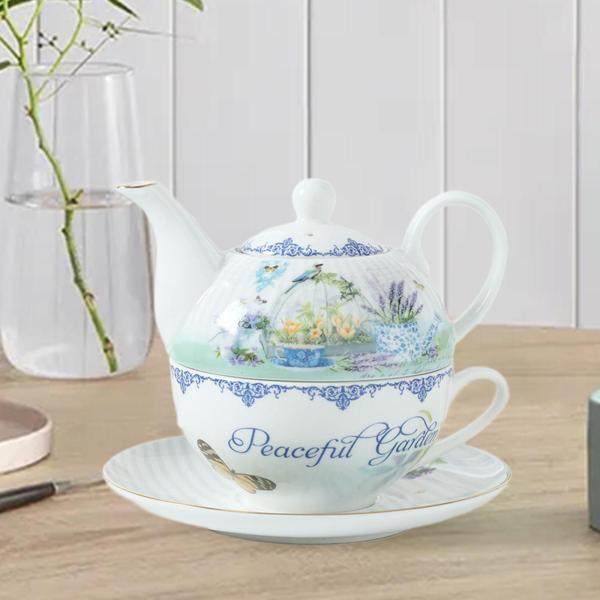 陶器ティーポット カップセット ティーケトル ポ 伝統的 コーヒーメーカー ケトル ウォーターケトル キッチン アフタヌーンティーパーティー ホテル 