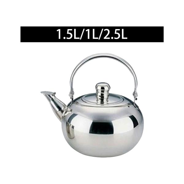 蓋付きティーケトル 沸騰水ポット、濃厚水ボイラー ステンレススチール ティーケトル ホテルのコンロ用ウォーターケトル、