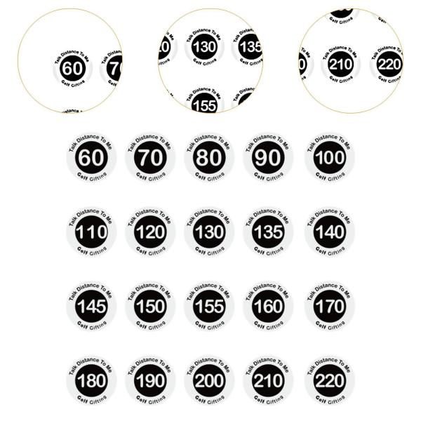 ゴルフ距離マーカー 20個 ゴルフマーカーツール 女性用 持ち運び簡単 軽量 打撃 アウトドア 初心者 ゴルフアクセサリー