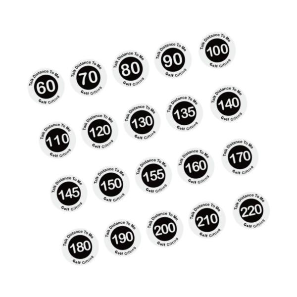 ゴルフ距離マーカー 20個 ゴルフマーカーツール 女性用 持ち運び簡単 軽量 打撃 アウトドア 初心者 ゴルフアクセサリー