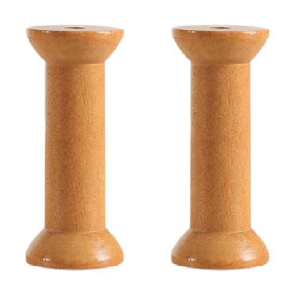 刺繍ミシン用 3.1インチ 木製空糸糸 2個セット ワイヤー糸 コード ジュエリーチェーン ラッピング