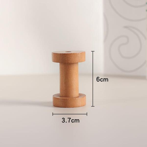 3個入りリボンホルダー 木製空スプールコード 使いやすいジュエリーチェーン ワイヤー糸ラッピング 裁縫ボビン ワイヤー織りボビン