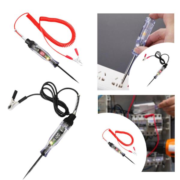 回路テスター 電圧テスター 5V 〜 99.99V 測定範囲 電気修理ツール テスト電気ペン 電気テストペン