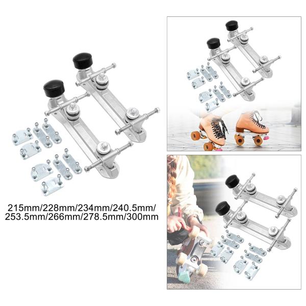 ローラースケートベース1組、4輪スケートベースシューズ、ブレーキヘッドパーツ付き修正、二列ローラースケートベースブラケット