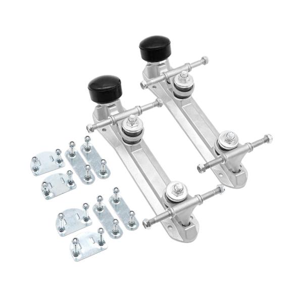 ローラースケートベース1組、4輪スケートベースシューズ、ブレーキヘッドパーツ付き修正、二列ローラースケートベースブラケット